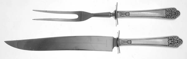 Precious (Silverplate, 1941) Small Stainless Blade 2-Piece Steak Carving Set