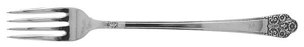 Precious (Silverplate, 1941) Grille Fork (Viande) by International Silver