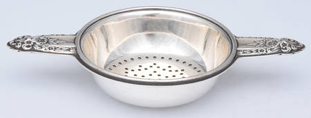 Prelude (Sterling, 1939, No Monograms) Solid Individual Overcup Tea Strainer