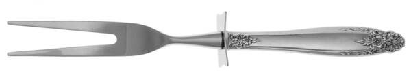 Prelude (Sterling, 1939, No Monograms) Carving Fork Small with Stainless Prongs HC