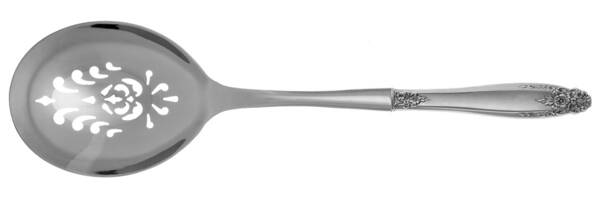 Prelude (Sterling, 1939, No Monograms) Casserole Spoon with Pierced Stainless Bowl HC