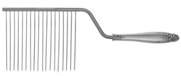 Prelude (Sterling, 1939, No Monograms) Cake Breaker with Silverplate Prongs HC