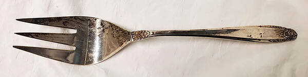 Prelude (Sterling, 1939, No Monograms) Medium Solid Cold Meat Serving Fork
