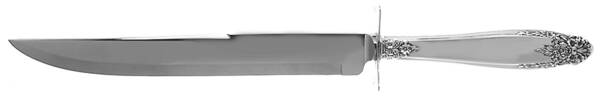 Prelude (Sterling, 1939, No Monograms) Large Stainless Blade Roast Carving Knife