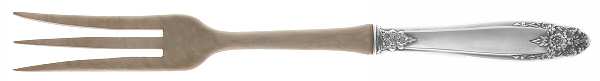 Prelude (Sterling, 1939, No Monograms) Salad Serving Fork with Wooden Prongs