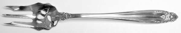 Prelude (Sterling, 1939, No Monograms) Pickle Fork Pierced with Short Handle HC
