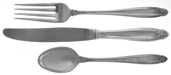 Prelude (Sterling, 1939, No Monograms) 3 Piece Youth Set