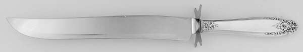Prelude (Sterling, 1939, No Monograms) Large Stainless Blade Roast Carving Knife