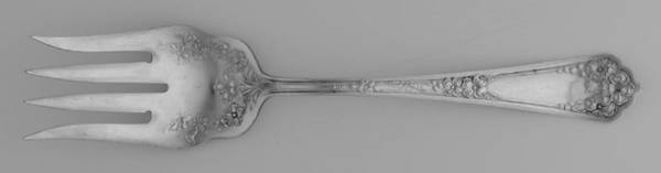 Primrose I (Silverplate, 1912) Medium Solid Cold Meat Serving Fork