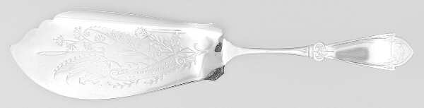Princess (Silverplate, 1879, No Monograms) Large Solid Fish Serving Knife