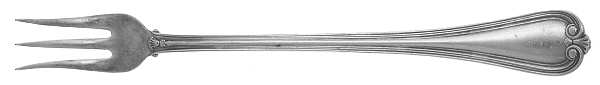 Priscilla (Silverplate, 1900) Cocktail/Seafood Fork