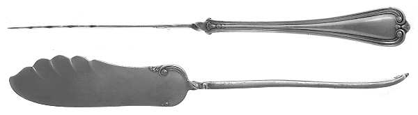 Priscilla (Silverplate, 1900) Flat Twisted Handle Master Butter Knife
