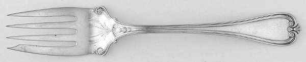 Priscilla (Silverplate, 1900) Medium Solid Cold Meat Serving Fork