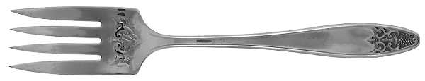 Princess-Lady Doris (Silverplate, 1929) Medium Solid Cold Meat Serving Fork