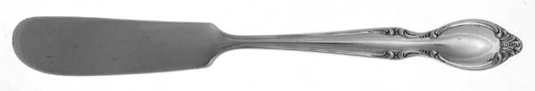Precious Mirror (Silverplate, 1954) Flat Handle Butter Spreader