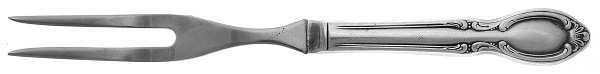 Precious Mirror (Silverplate, 1954) Small Steak Carving Fork with Stainless Prongs
