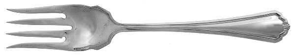 Puritan (Silverplate, 1912) Medium Solid Cold Meat Serving Fork