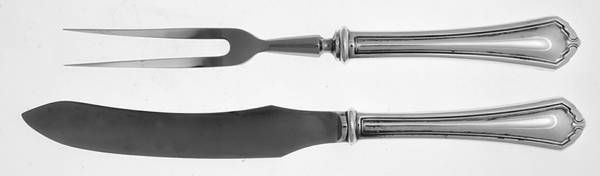 Puritan (Silverplate, 1912) Small Stainless Blade 2-Piece Steak Carving Set