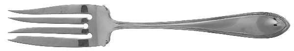 Puritan (Sterling, 1912) Large Solid Cold Meat Serving Fork