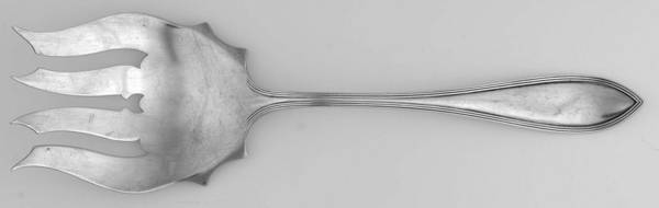 Puritan (Sterling, 1912) Large Solid Fish Serving Fork
