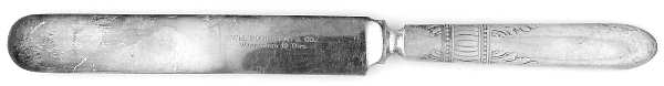 Queen Ann-St. Moritz (Silverplate, 1910) Blunt Solid Knife by International Silver