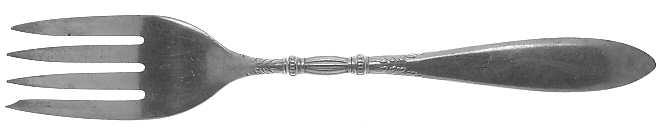 Queen Ann-St. Moritz (Silverplate, 1910) Individual Salad Fork by International Silver