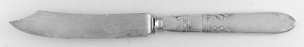 Queen Ann-St. Moritz (Silverplate, 1910) Individual Solid Fruit Knife by International Silver