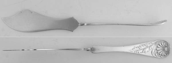 Queen (Silverplate, 1891) Flat Twisted Handle Master Butter Knife