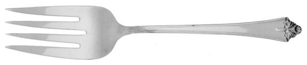 Queen of Flowers (Silverplate, 1951) Large Solid Cold Meat Serving Fork