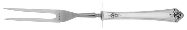 Queen of Flowers (Silverplate, 1951) Small Steak Carving Fork with Stainless Prongs