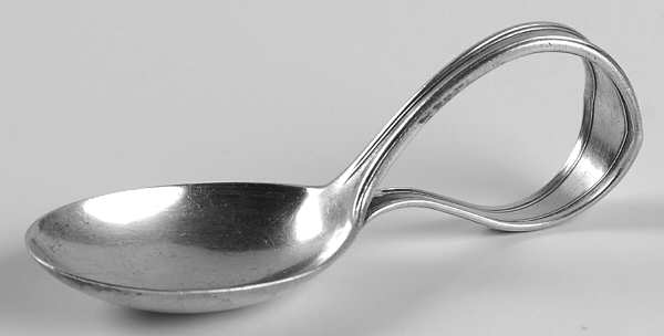 Quincy (Sterling, 1917) Curved Handle Baby Spoon