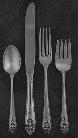 Queen's Lace (Sterling, 1949) 4 Piece Place Size Setting by International Silver