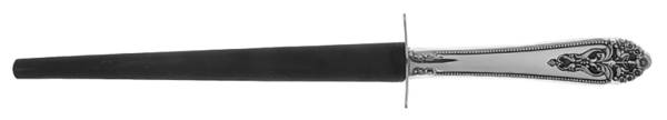 Queen's Lace (Sterling, 1949) Large Steel Rod Knife Sharpener