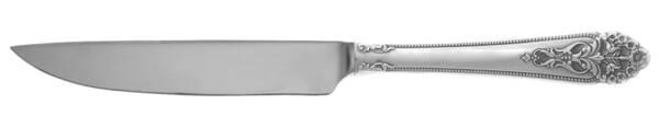Queen's Lace (Sterling, 1949) Steak Knife Individual Hollow, No Serrate HC