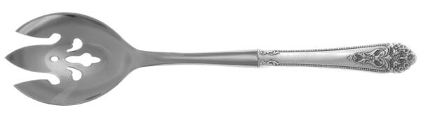 Queen's Lace (Sterling, 1949) Salad Serving Fork with Stainless Prongs HC