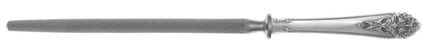 Queen's Lace (Sterling, 1949) Sharpener Knife with Steel Rod HC