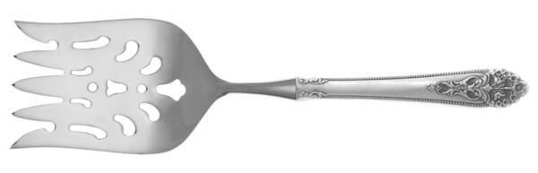 Queen's Lace (Sterling, 1949) Fish Serving Fork with Stainless Tines HC