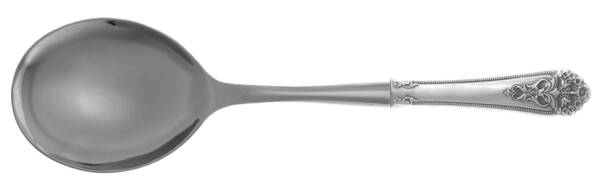 Queen's Lace (Sterling, 1949) Casserole Spoon with Smooth Stainless Bowl HC