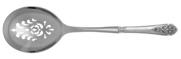 Queen's Lace (Sterling, 1949) Casserole Spoon with Pierced Stainless Bowl HC