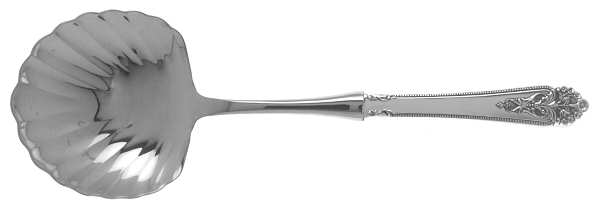 Queen's Lace (Sterling, 1949) Casserole Spoon with Stainless Shell Bowl