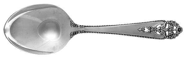 Queen's Lace (Sterling, 1949) Straight Handle Baby Spoon