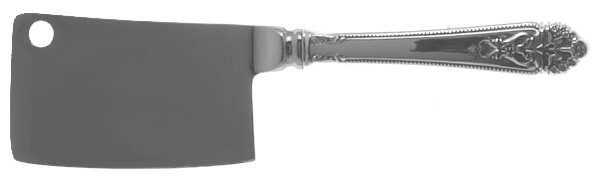 Queen's Lace (Sterling, 1949) Cheese Cleaver with Stainless Blade