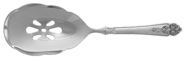 Queen's Lace (Sterling, 1949) Pierced Casserole Spoon with Stainless Bowl