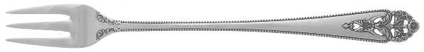Queen's Lace (Sterling, 1949) Cocktail/Seafood Fork by International Silver
