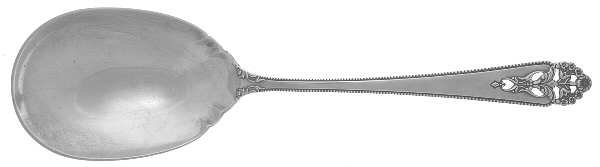 Queen's Lace (Sterling, 1949) Solid Salad Serving Spoon