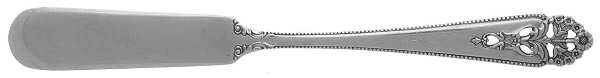 Queen's Lace (Sterling, 1949) Flat Handle Butter Spreader by International Silver