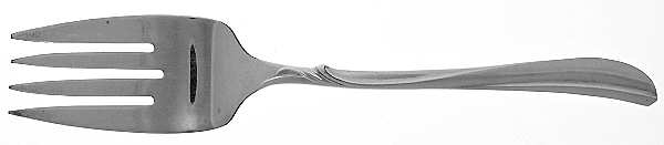 Radiance (Silverplate, 1958) Medium Solid Cold Meat Serving Fork