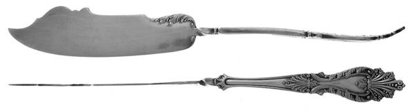 Raphael (Silverplate, 1896) Flat Twisted Handle Master Butter Knife
