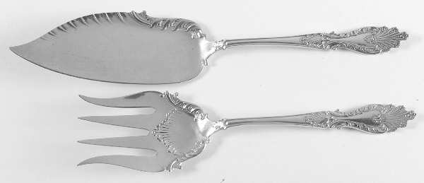 Raphael (Silverplate, 1896) 2 Piece Large Solid Fish Serving Set