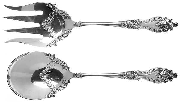 Raphael (Silverplate, 1896) (2 Pc) Solid Salad Set